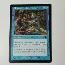 Rhystic Study- x2 - mtg Prophecy M/NM Never Played 45/143 2000 MINT - Image 2