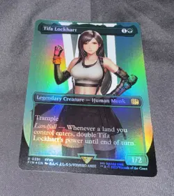 MTG Tifa Lockhart (Borderless Foil) Final Fantasy 0391 FFVII FF7 NM - Image 1