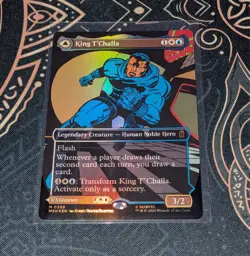 M.T.G. Marvel Super Heroes King T'Challa Borderless Foil Near Mint - Image 1
