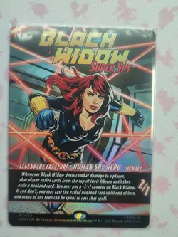 Black Widow, Super Spy (Borderless) (0393) Marvel Super Heroes Foil - Image 1