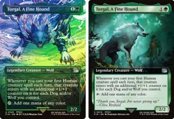 MAGIC FINAL FANTASY TORGAL A FINE HOUND U 345 BORDERLESS FOIL U 474 MTG FIN TCG - Image 1