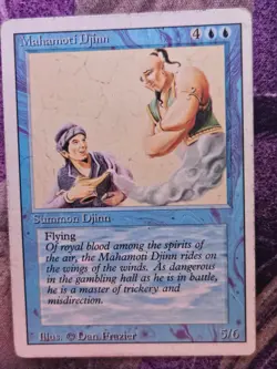 Mahamoti Djinn Rare Revised Edition Magic: The Gathering Heavily Played - Image 1