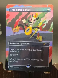 Trailblazer's Boots (2696) Secret Lair Drop MTG Foil Near Mint - Image 1