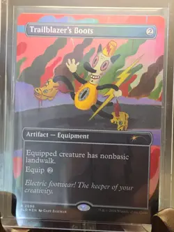 Trailblazer's Boots (2696) Secret Lair Drop MTG Foil Near Mint - Image 3