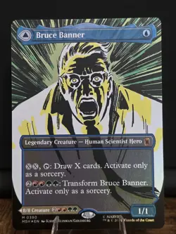 Bruce Banner (Borderless) 390 Holo Marvel Super Heroes MTG Foil NM - Image 1