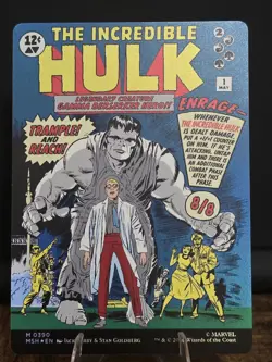 Bruce Banner (Borderless) 390 Holo Marvel Super Heroes MTG Foil NM - Image 2