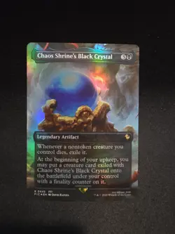 Chaos Shrine's Black Crystal (Borderless) Commander: Final Fantasy Foil - Image 1