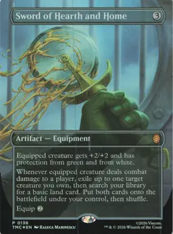 Sword of Hearth and Home (Borderless) 136 Holo Commander: TMNT Foil LP - Image 1