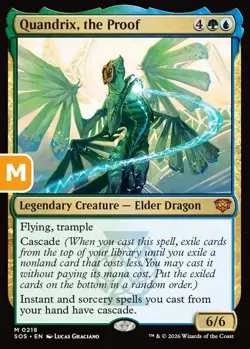 MTG Quandrix the Proof Strixhaven Mythic Legendary Creature Elder Dragon NM - Image 1
