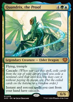 MTG Quandrix the Proof Strixhaven Mythic Legendary Creature Elder Dragon NM - Image 2
