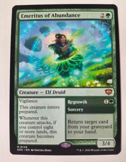 MTG Emeritus of Abundance, NM/Unplayed, Secrets of Strixhaven - Image 1