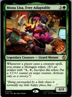 Mona Lisa, Ever Adaptable -MTG- TMNT TMC - Teenage Mutant Ninja Turtles - NM - Image 1