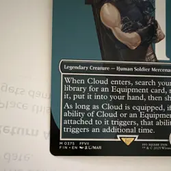 Magic: The Gathering Cloud, Midgar Mercenary FFVII Non Foil Ext Art EN 0375 - Image 5