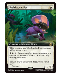 Prehistoric Pet - Extended Art Teenage Mutant Ninja Turtles MTG - Image 1