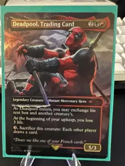 Deadpool, Trading Card (1753) (Rainbow Foil) Secret Lair Drop Foil - Image 1