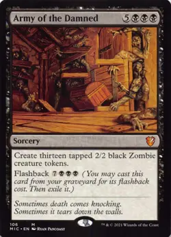 Army of the Damned 106 Commander: Innistrad: Midnight Hunt Mtg NM-LP - Image 1