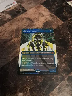 MTG Marvel Super Heroes Bruce Banner The Incredible Hulk M 0390 Foil Borderless - Image 2