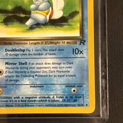 Team Rocket Dark Wartortle #46/82 Pokemon 2000 - Image 4