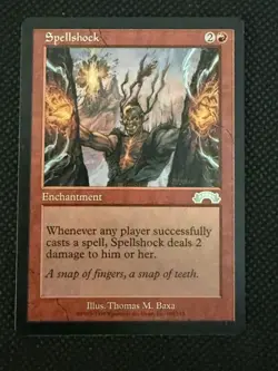 Spellshock Exodus Magic the Gathering Red Enchantment MtG - Image 1
