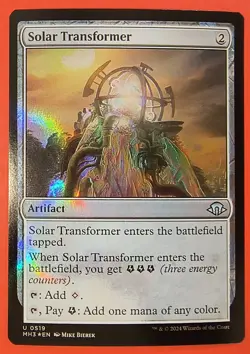 MTG MODERN HORIZONS 3/ FOIL FINISH/UNCOMMON/#0211/SOLAR TRANSFORMER/ NM - Image 1