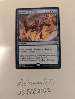 Invoke the Winds | MtG Kamigawa: Neon Dynasty | NEO 58 | Pack Fresh NM Condition - Image 1