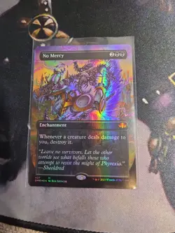 No Mercy - Foil - Borderless Dominaria Remastered Magic mtg Light Play, English - Image 1