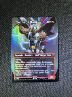 Thor, God of Thunder (Borderless) (0369) Marvel Super Heroes Foil - Image 1