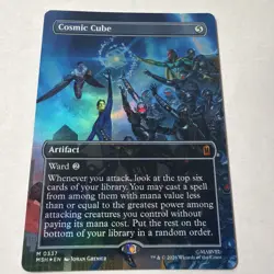 MTG Cosmic Cube (Borderless) (0337) Marvel Super Heroes 337 Foil - Image 1