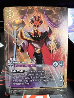 JAFAR HIGH SULTAN OF LORCANA DISNEY LORCANA #33/P2 ENCHANTED PROMO B Q7285 - Image 1