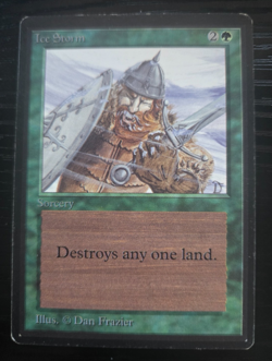 MTG Beta ICE STORM x1 LP Vintage Magic The Gathering - Image 1