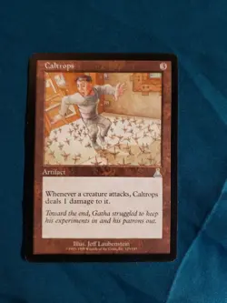 MTG Caltrops Urza's Destiny Regular Light Play - Image 1
