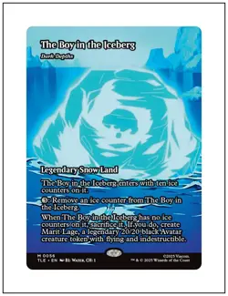 The Boy in the Iceberg - Dark Depths, Borderless Art, Avatar, Magic MTG NM - Image 1