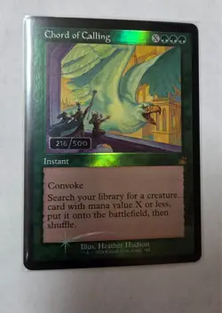 Chord of Calling (Retro Frame) Ravnica Remastered Foil (Serial Numbered) 216/500 - Image 2