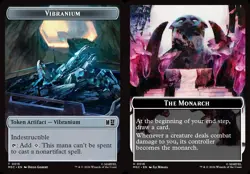 Vibranium \ The Monarch Token - #15/16 - Marvel Super Heroes - NM MTG - Image 1