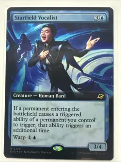 MTG Starfield Vocalist 0328 (Extended Art - Foil) Edge of Eternities - Image 1