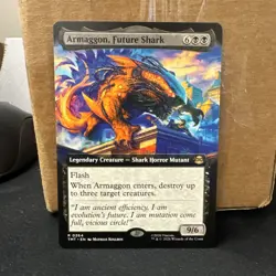 Armaggon, Future Shark 0264 Rare Extended Art Non Foil MTG TMNT near mint - Image 1