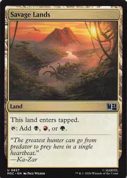 Savage Lands 827 UC Commander: Marvel Super Heroes MTG NM/M - Image 1