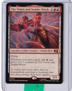 The Vision and Scarlet Witch (707) FOIL * Marvel Super Heroes MTG - Image 1