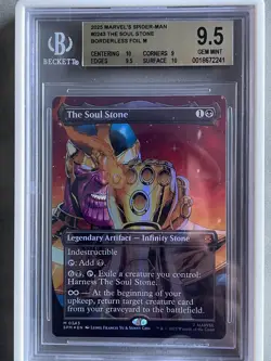 The Soul Stone MTG Marvel's Spider-Man Foil BGS 9.5 Magic The Gathering - Image 2