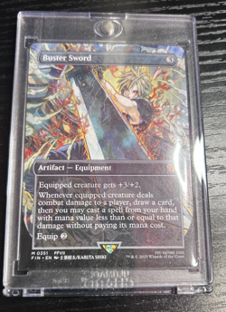 MTG Buster Sword 0351 Borderless Mythic NM Final Fantasy FIN Free Shipping - Image 1