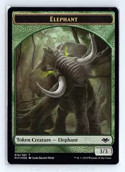 Elephant Token Foil Near Mint - Modern Horizons 12 Magic: The Gathering - Image 1