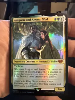 Aragorn and Arwen, Wed Lord of the Rings Foil 287 NM - Image 1
