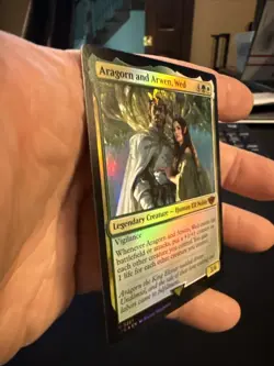 Aragorn and Arwen, Wed Lord of the Rings Foil 287 NM - Image 2