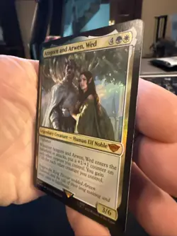 Aragorn and Arwen, Wed Lord of the Rings Foil 287 NM - Image 3