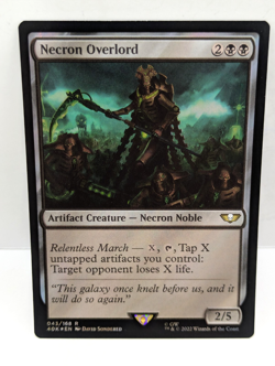 Necron Overlord -Warhammer 40,000 -Artifact Creature -Rare -Surge Foil - 40K 043 - Image 1