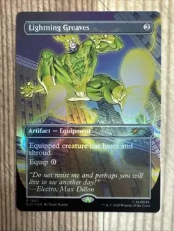 MTG Lightning Greaves (1987/3238) Secret Lair Drop Series NM FOIL- Rainbow - Image 1