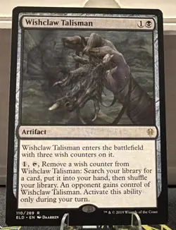 Magic The Gathering MTG WISHCLAW TALISMAN Throne of Eldraine Rare - Image 1
