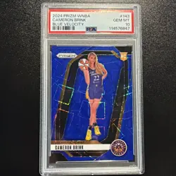 2024 Panini Prizm WNBA - Cameron Brink #143 Blue Velocity Prizm (RC) - PSA 10 - Image 1