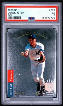 1993 SP Derek Jeter Foil Rookie #279 PSA 5 EX - Image 1