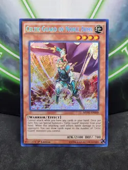 Yugioh Celtic Guard of Noble Arms MVP1-ENS48 Secret Rare 1st Edition NM - Image 1